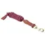 Velociti 2 metres Lusso Leather Lead Rope in Burgundy