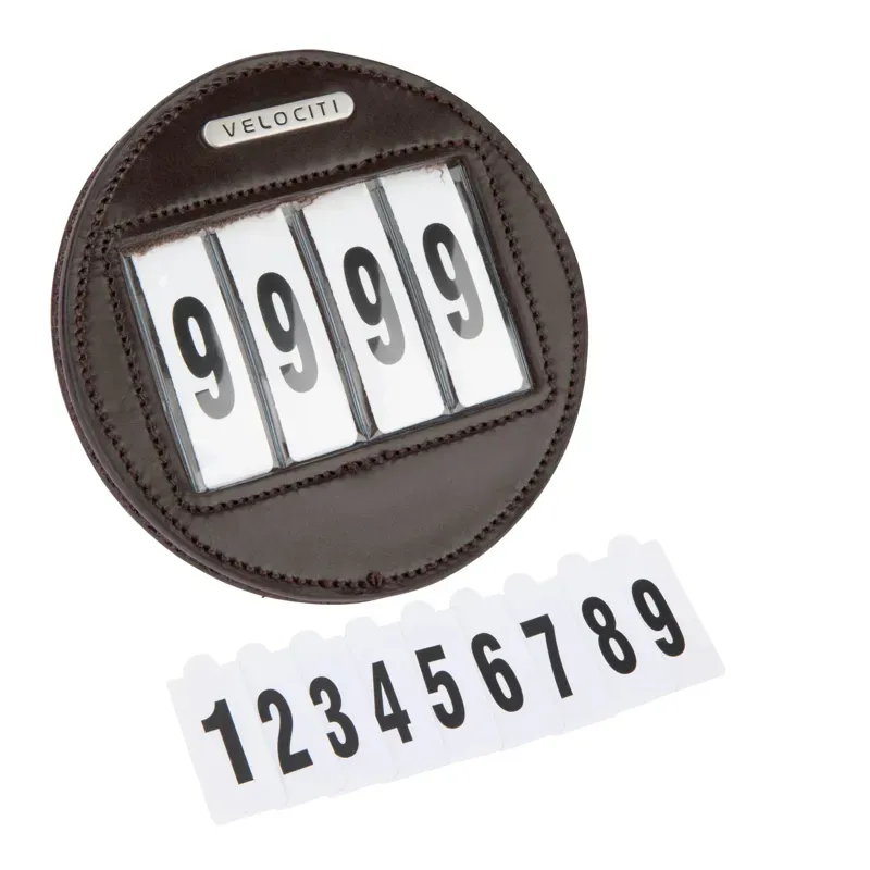 Velociti One Size Round 4 Number Holder in Havana