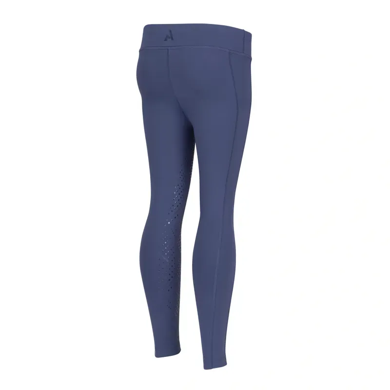 Aubrion Young Rider React Non-Stop Riding Tights in Midnight-2