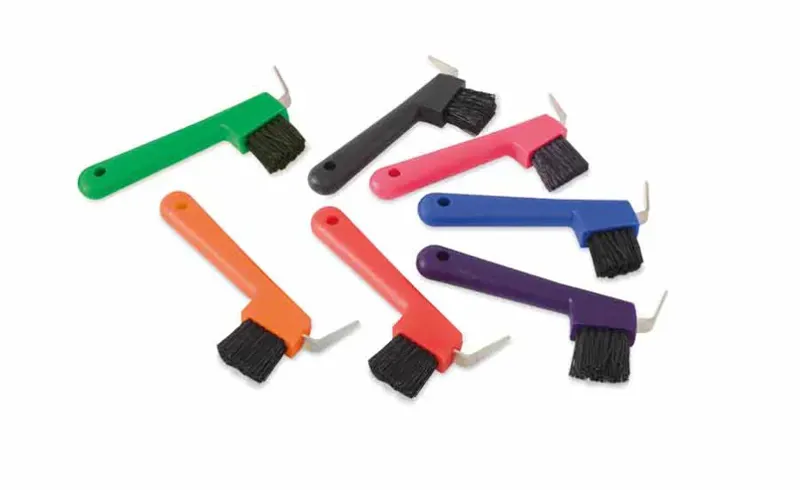 EZI-GROOM Hoof Pick And Brush Purple