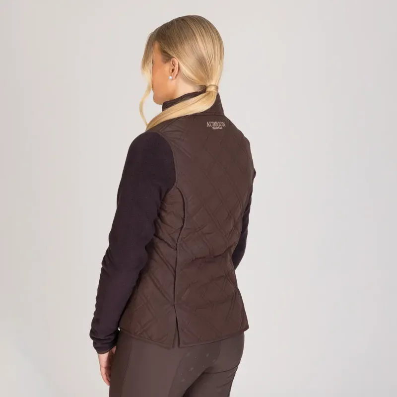 Aubrion Equestrian Hybrid Jacket in Espresso-1