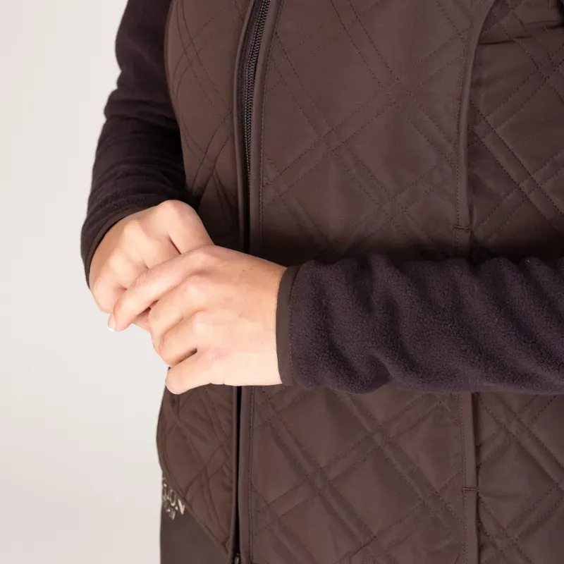 Aubrion Equestrian Hybrid Jacket in Espresso-4