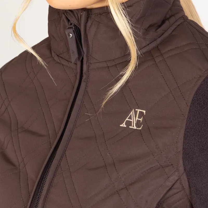 Aubrion Equestrian Hybrid Jacket in Espresso-2