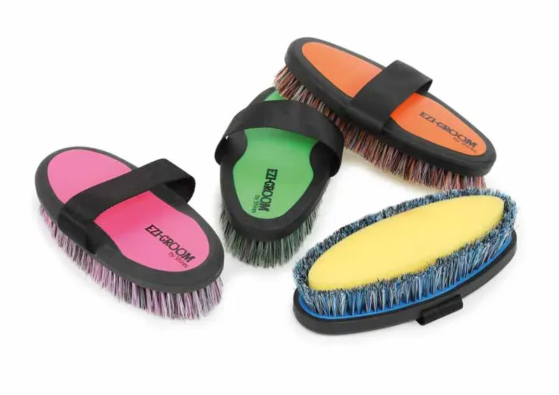 EZI-GROOM Grip Body Wash Brush Orange Large