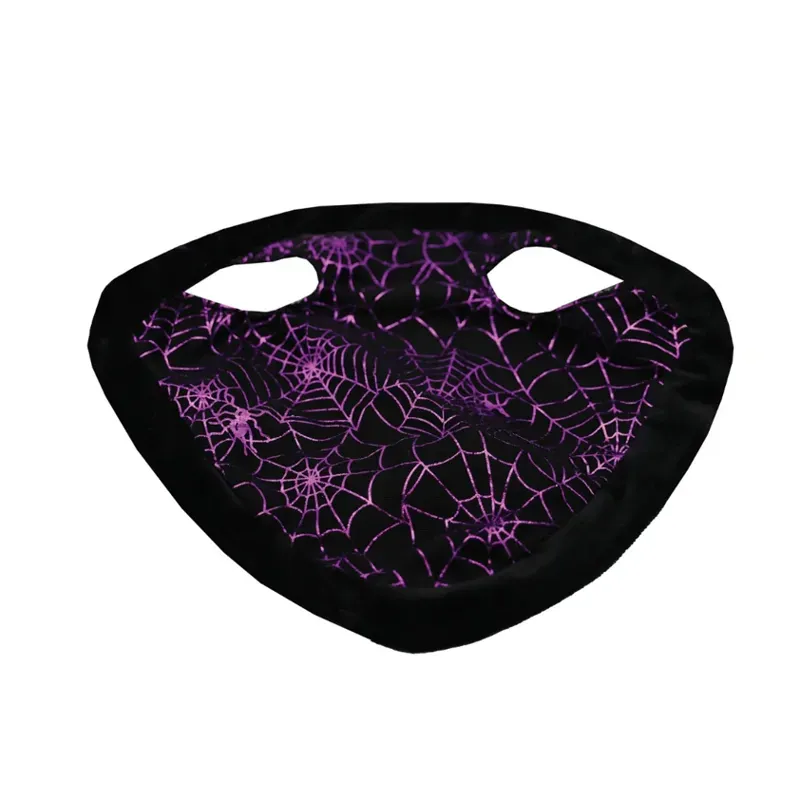 Equetech Cobweb Spider Halloween Horse Hat in Black/Purple