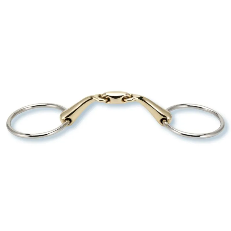 Stubben Anatomic Loose Ring Snaffle Bit Double Broken