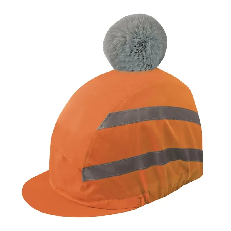 Hi-Vis Vision Water Resistant Deluxe Pom Hat Silk Orange