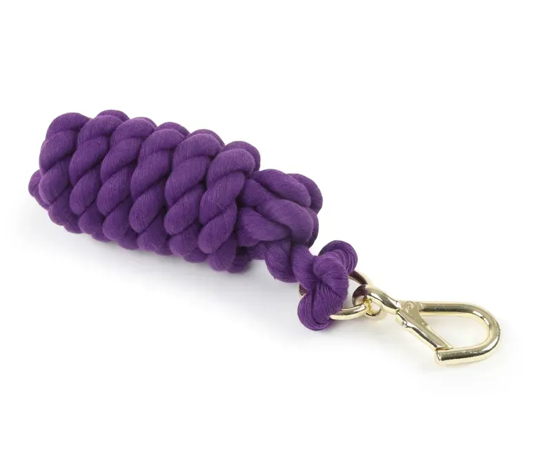 Shires Plain Headcollar Lead Rope 1.8m Purple