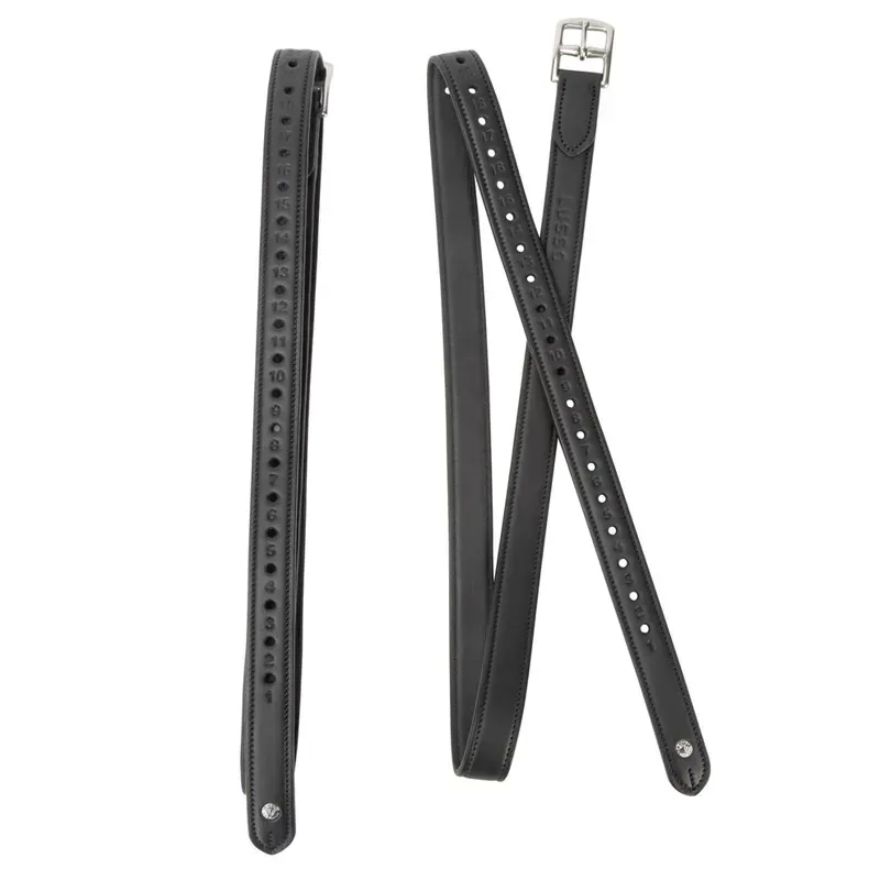 Velociti LUSSO Non-Stretch Stirrup Leathers BLACK