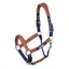 Velociti Lusso Padded Leather Headcollar in Navy