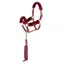 Arma Faux Fur Headcollar and Lead Rope in Burgundy