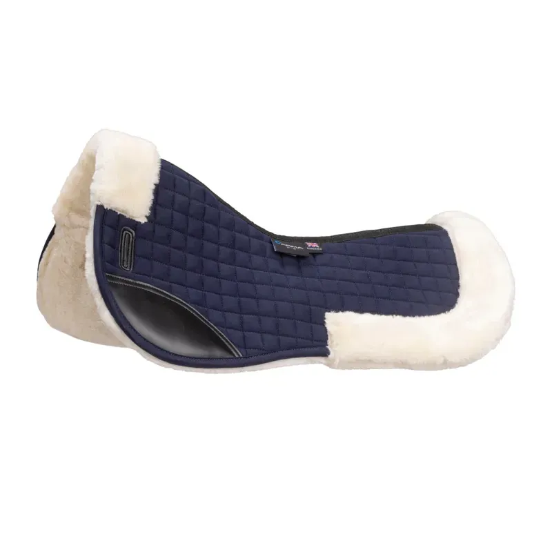 Arma Deluxe Cotton Half Pad in Navy/Natural