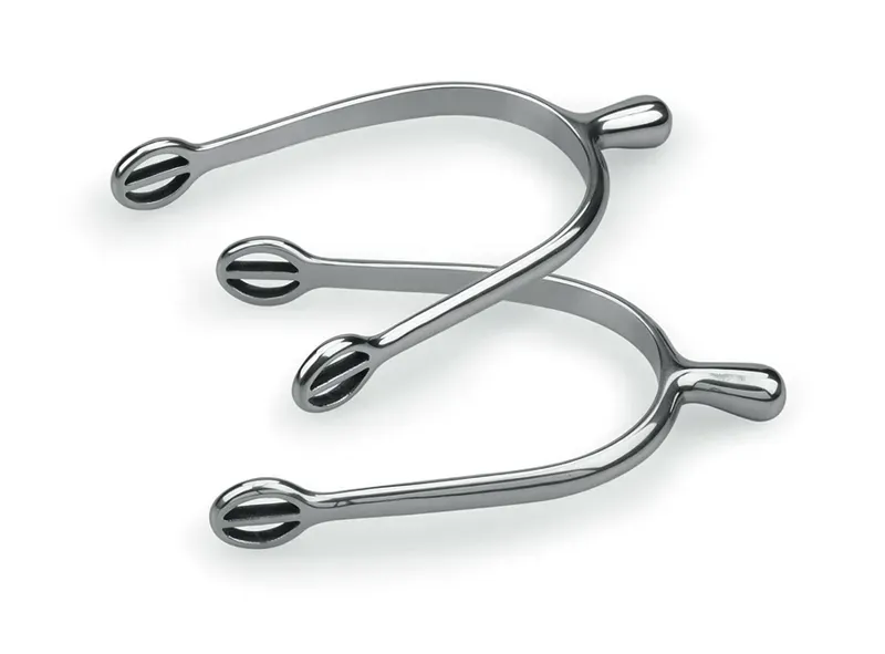 Ball End Spurs - Adult Stainless Steel