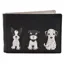 Mala Leather Friends Sitting Dogs ID / Travel pass Black