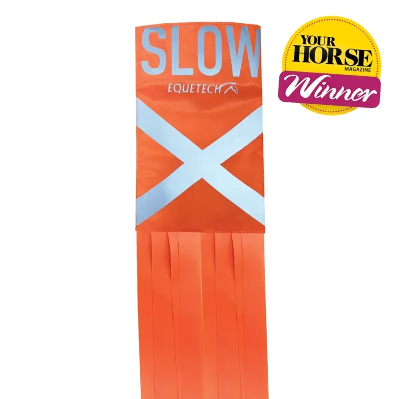 Equetech Hi-Vis Vision Horse Tail Tassels in Orange