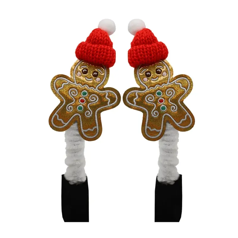 Equetech One Pair Gingerbread Man Bridle Boppers in Brown