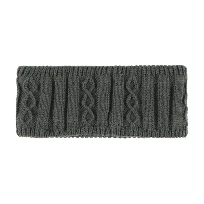 Equetech One Size Reknit Recycled Cable Knit Headband in Alpine Green-1
