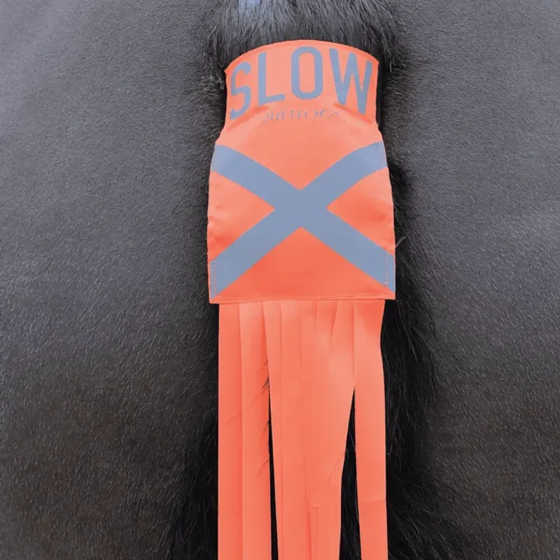 Equetech Hi-Vis Vision Horse Tail Tassels in Orange-2