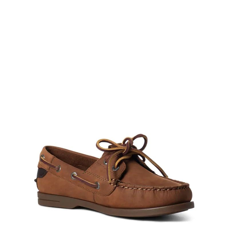 Ariat Women's Antigua Casual Boat Shoe Walnut