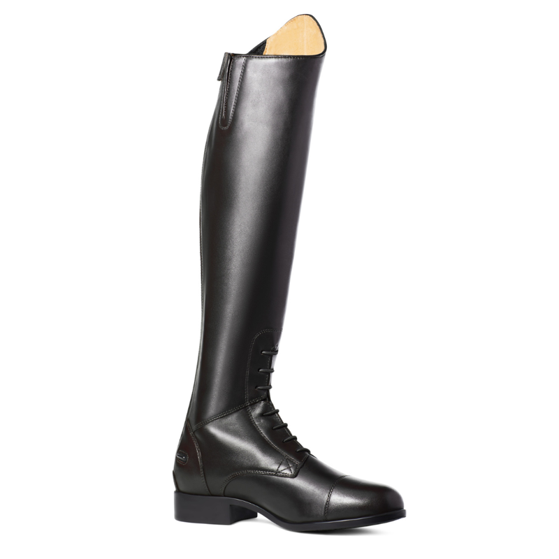Ariat Womens Heritage Contour II Field Zip Tall Boot Regular Black-1