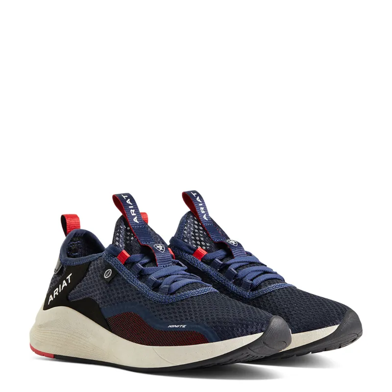 Ariat Women's Ignite Lace Eco Casual Shoe Navy Team