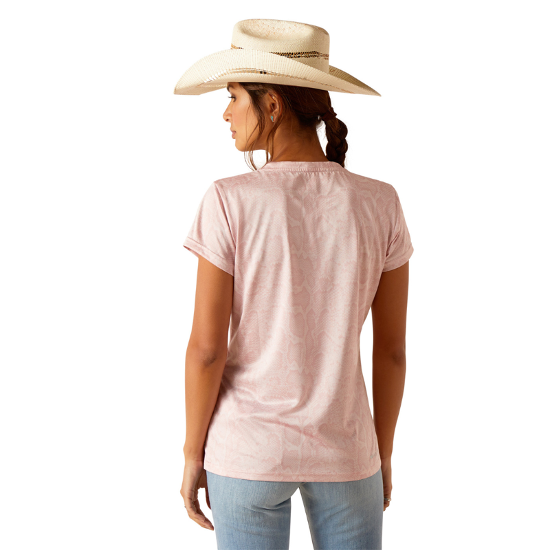 Ariat Women's Laguna Short Sleeve Top Pink Boa-2