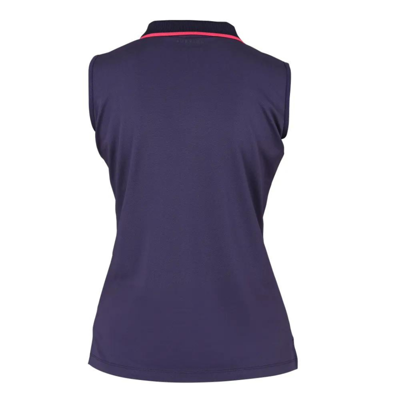 Aubrion Poise Sleeveless Tech Polo Navy-2