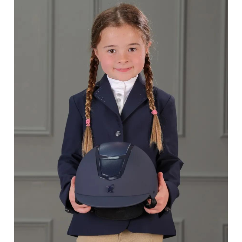 Aubrion Wellington Show Jacket - Young Rider Navy-1