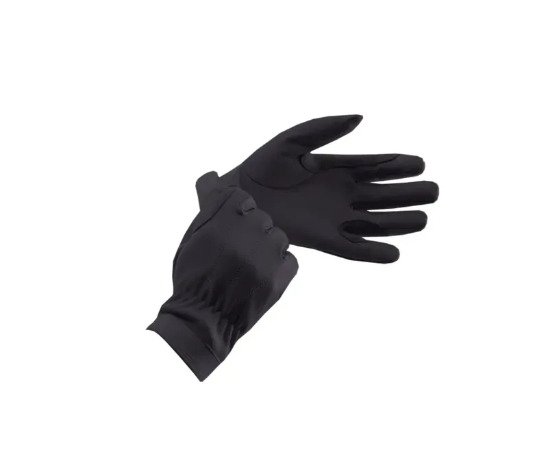 Equetech Junior Leather Show Gloves in Black