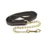 Hy Soft Webbing Lead Rein With Chain in Black/Grey