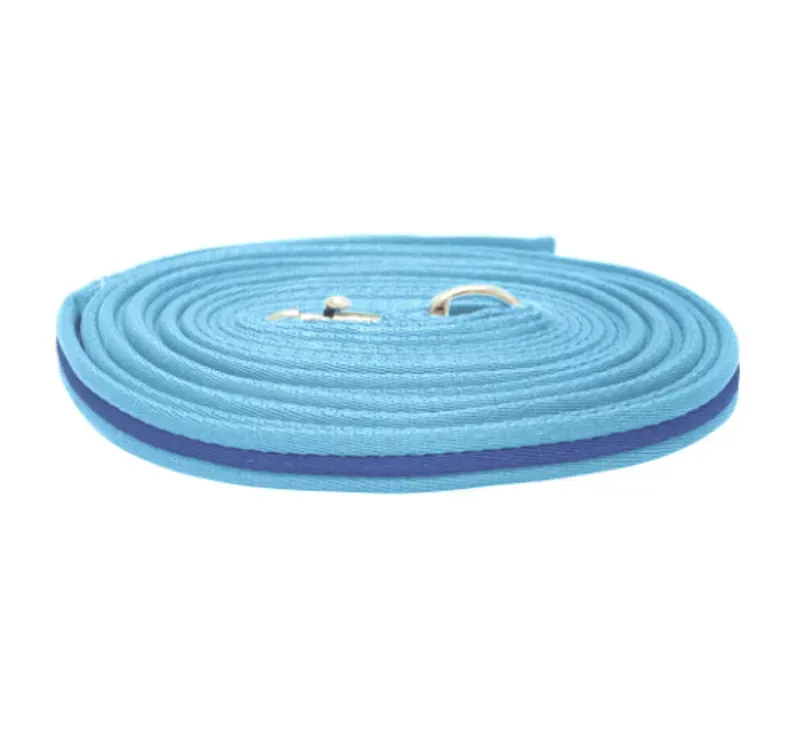 Hy Soft Webbing Lunge Rein in Brilliant Blue