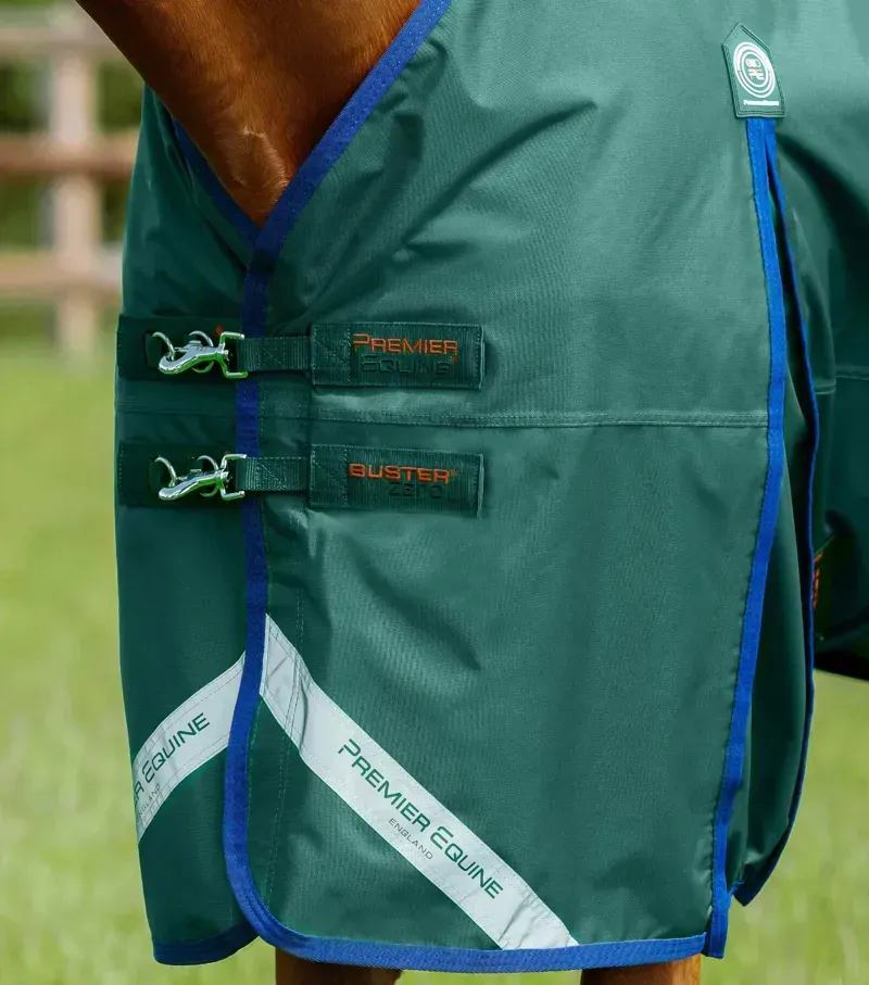 Premier Equine Buster Zero Original Turnout Rug in Green-1