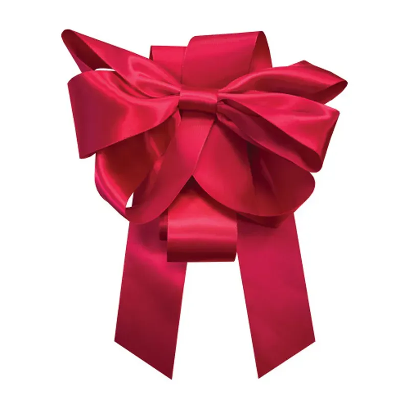 Equetech One Size Christmas Horse Chest Bow in Red/White