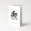 Equetech Clear Round Greetings Card in White