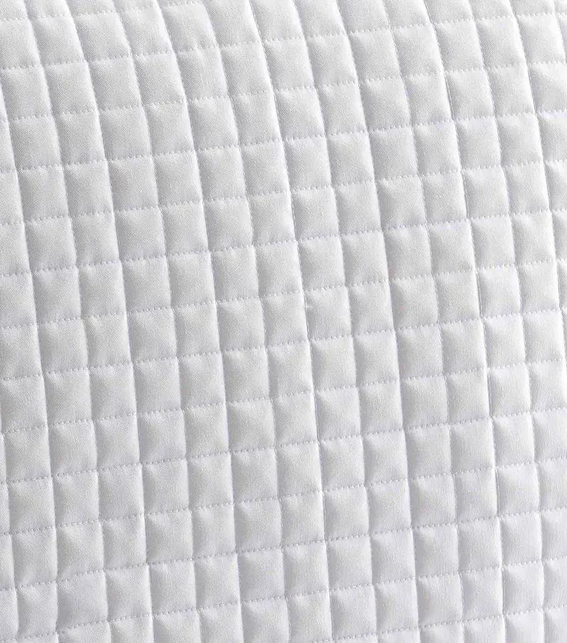 Premier Equine Close Contact Cotton Dressage Competition Saddle Pad in White-3