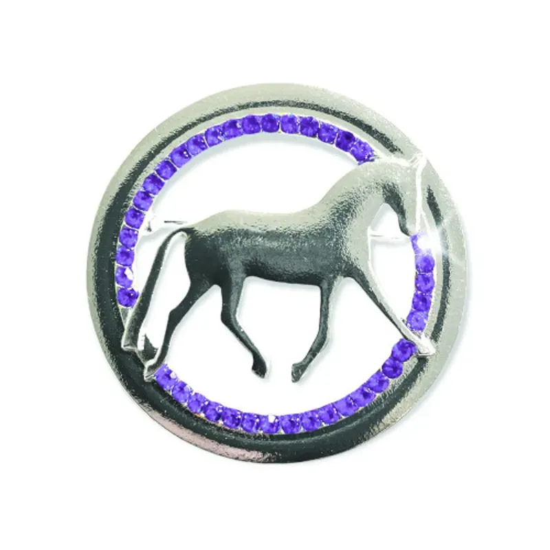 Equetech Dressage Provincial Stock Pin in Purple