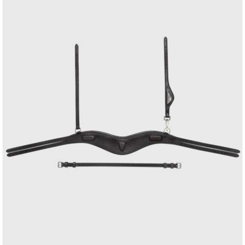 Equiline Anatomical Headpiece 2 Tie Black-2