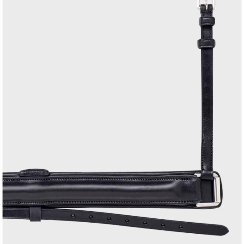 Equiline Padded Crank Noseband With Removable Loop Black-1