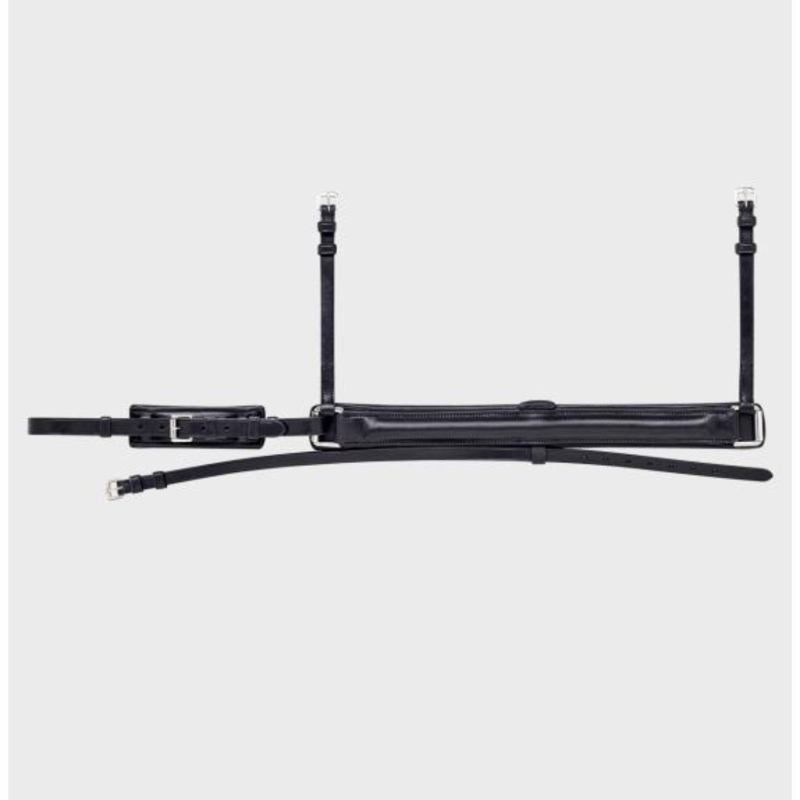 Equiline Padded Crank Noseband With Removable Loop Black-2
