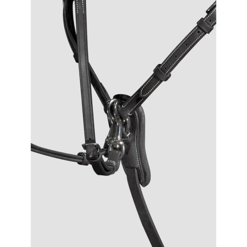 Equiline Breastplate With Martingale Attachment Black-1