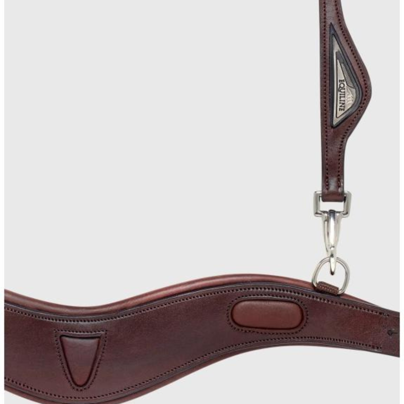 Equiline Anatomical Headpiece 2 Tie Brown-1