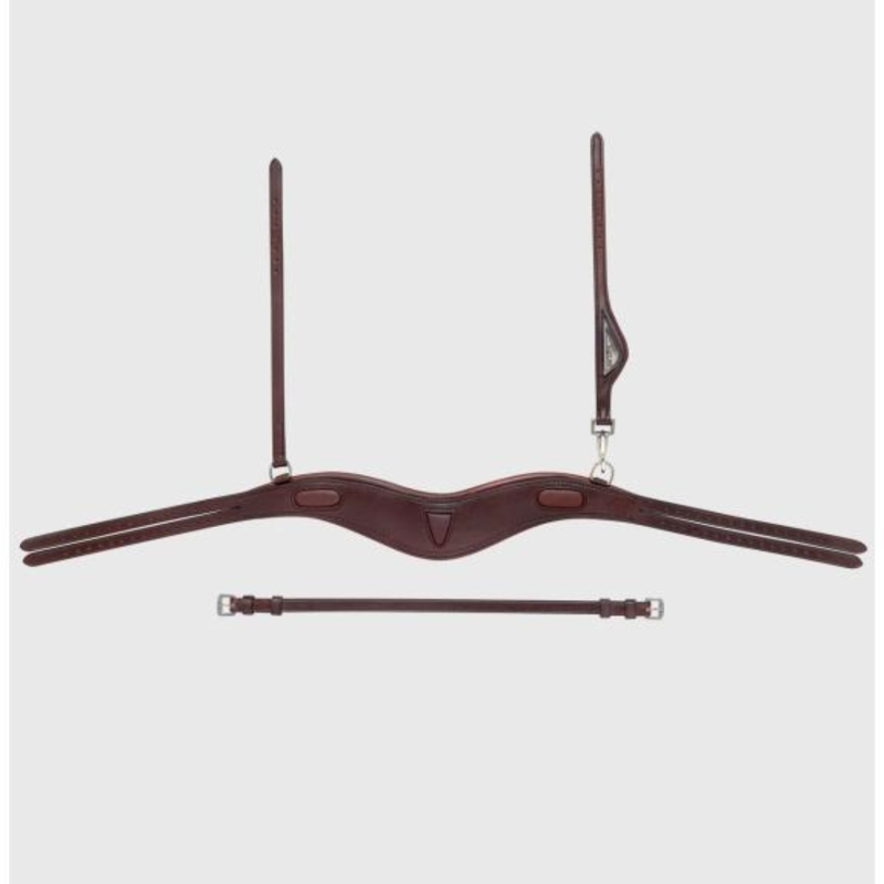 Equiline Anatomical Headpiece 2 Tie Brown-2