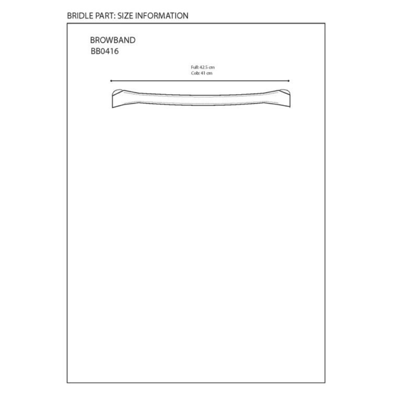 Equiline Flat Browband Brown-3