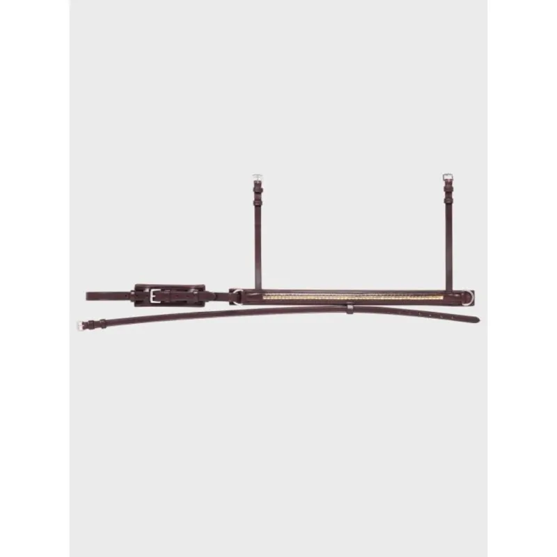 Equiline Noseband With Gold Clincher Brown