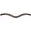 Equiline Sweeping U Shaped Browband with Rhinestone Brown