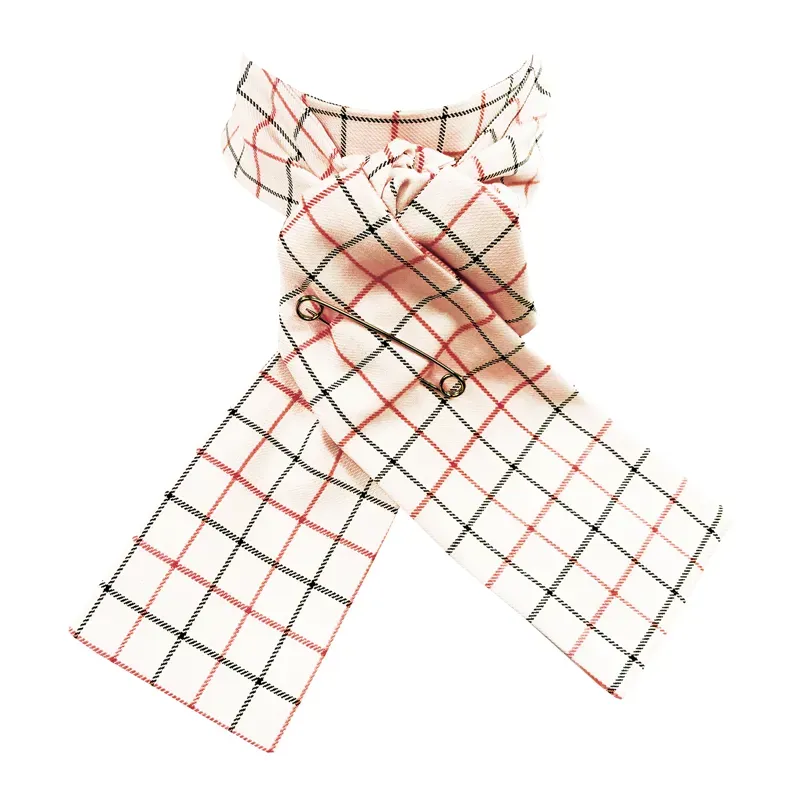 Equetech Tattersall Checked Stock in Black/Red