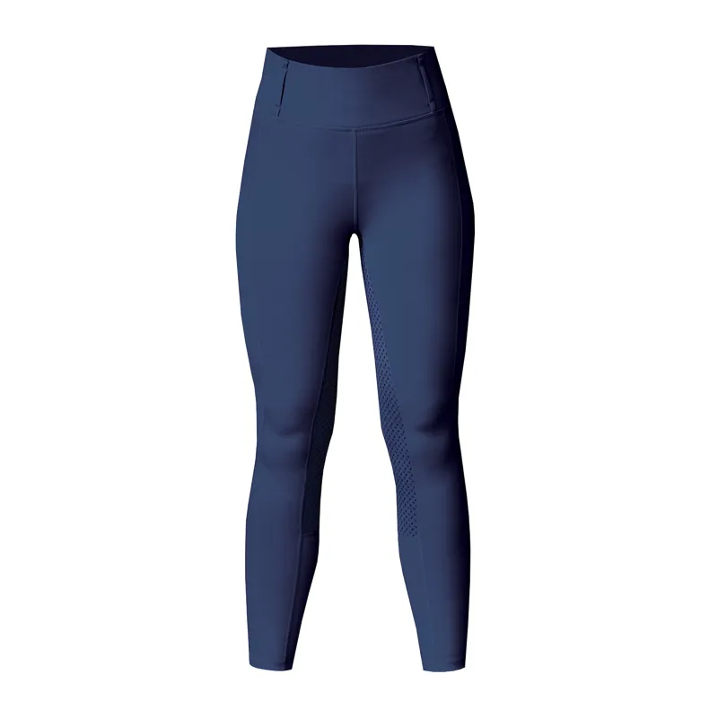 Equetech Aqua Shield Womens Winter Riding Tights in Navy