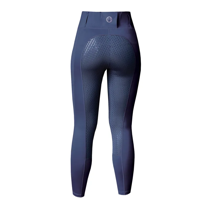 Equetech Aqua Shield Womens Winter Riding Tights in Navy-1