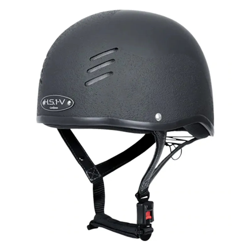 Gatehouse HS1 Vented Jockey Skull Helmet in Black