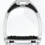 Flex-On Aluminium Stirrups Silver Aluminium - Black - Ultra Grip Included